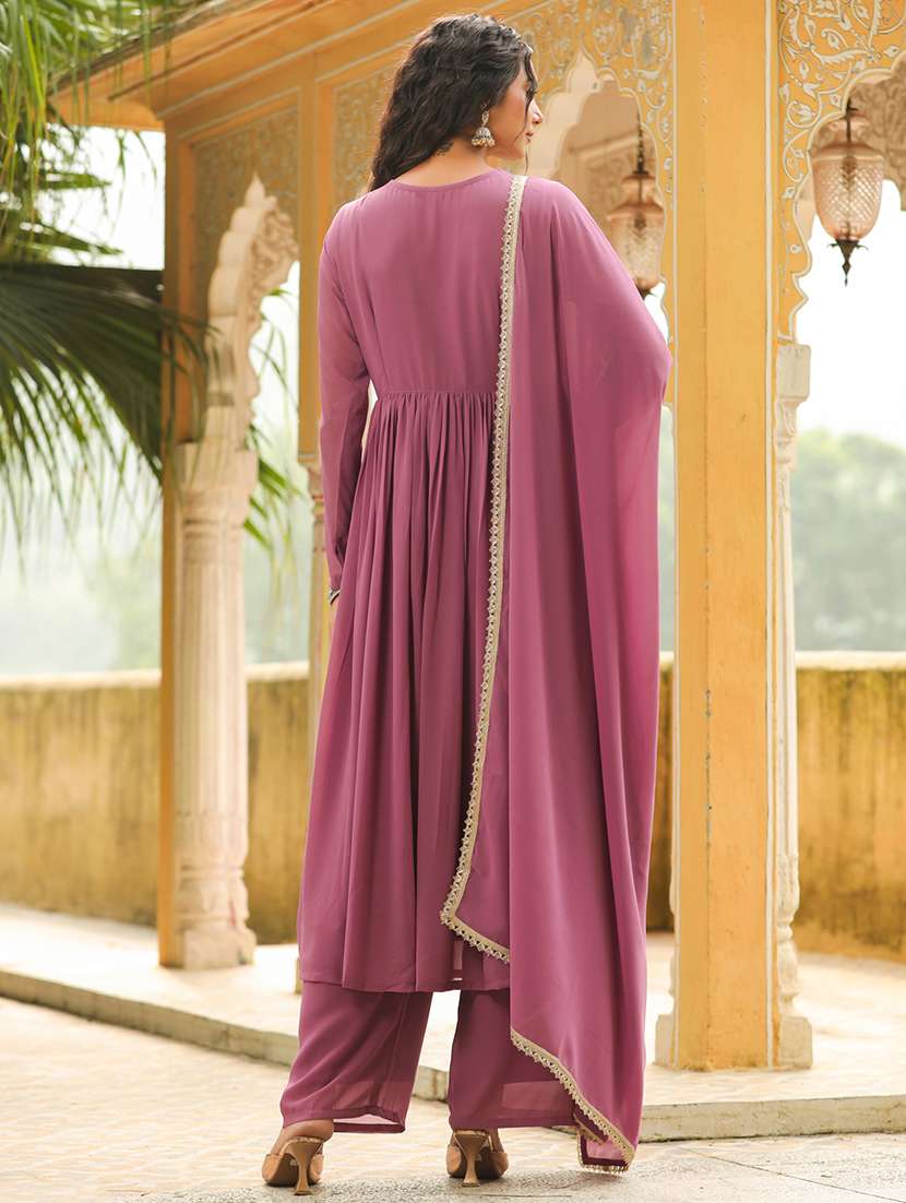 women purple suit set - 21514096 -  Standard Image - 4