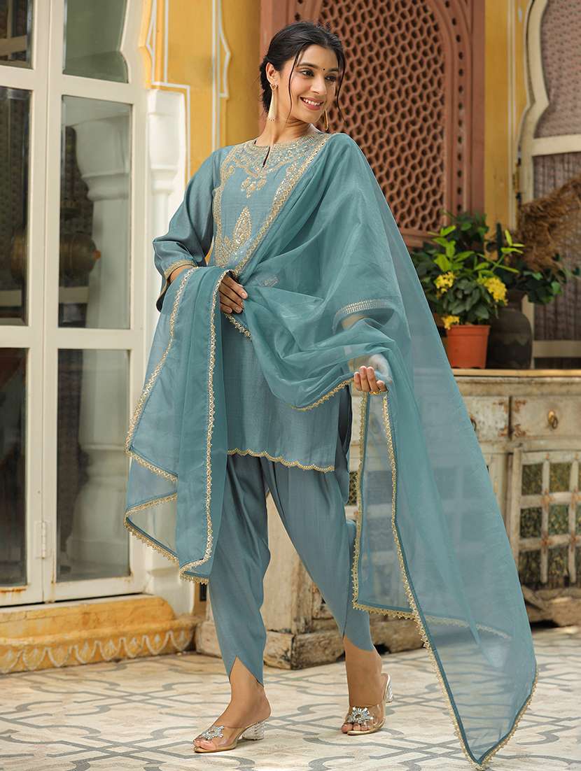 women sea green suit set - 21514098 -  Standard Image - 1