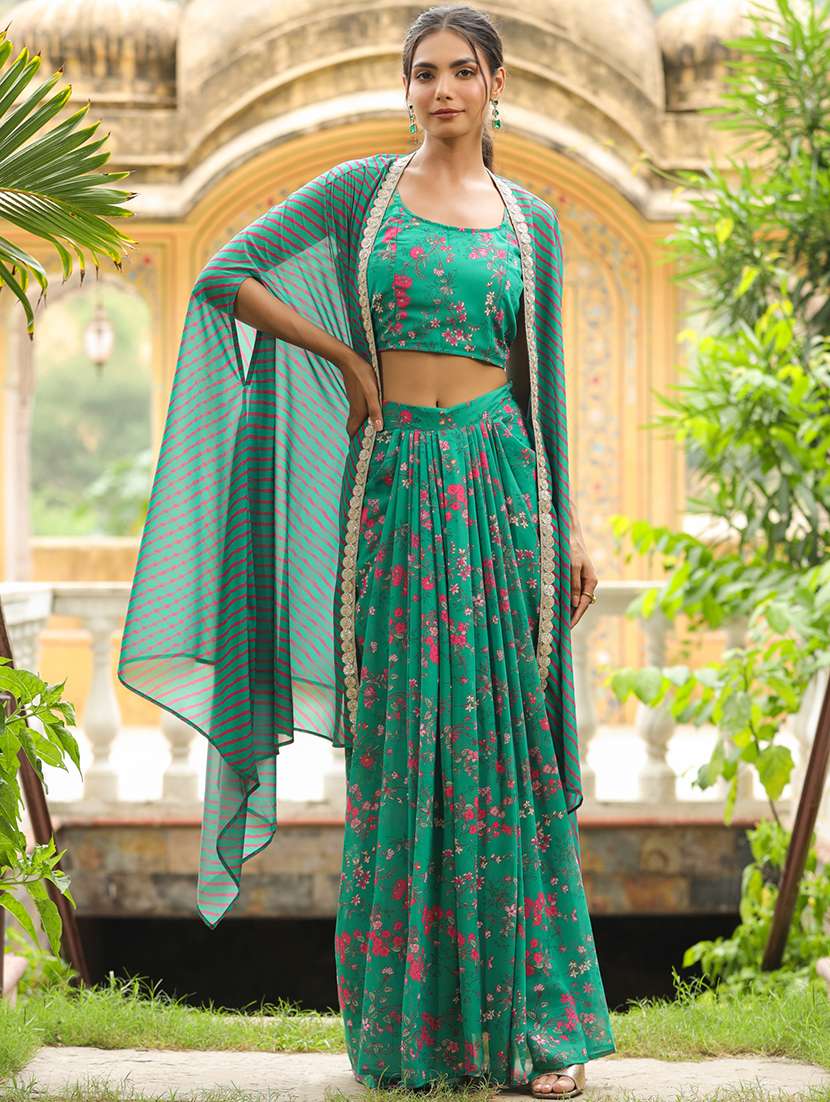women sea green fusion set - 21514108 -  Standard Image - 1