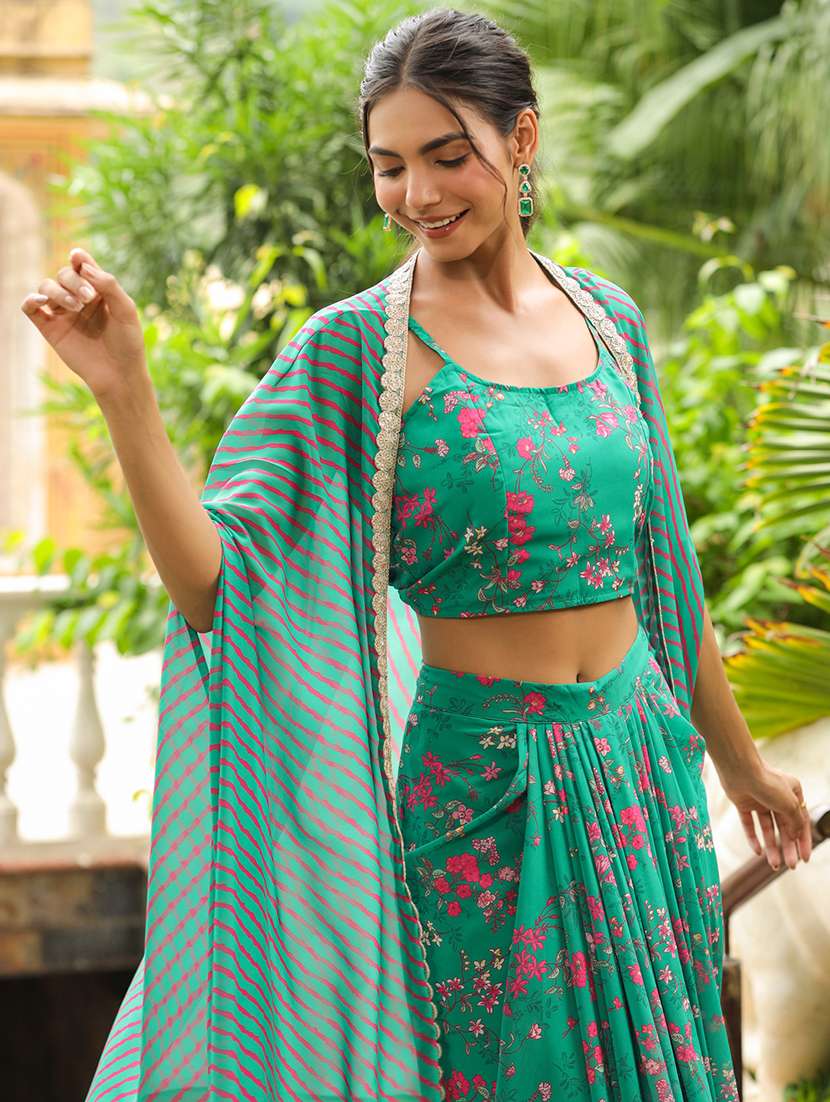 women sea green fusion set - 21514108 -  Standard Image - 4