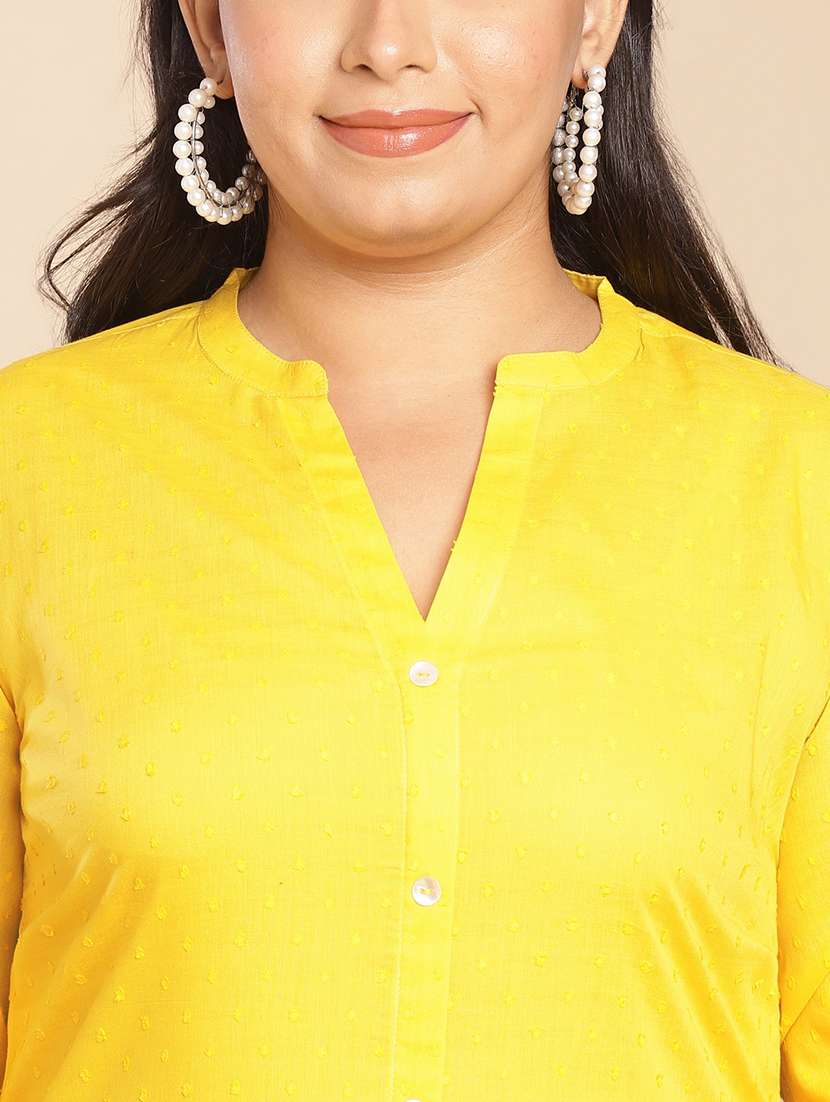 women v neck solid kurta palazzo set with dupatta - 21514160 -  Standard Image - 4