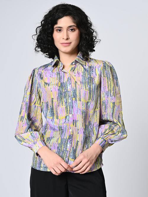 women multi colored crepe regular shirt - 21514377 -  Standard Image - 0