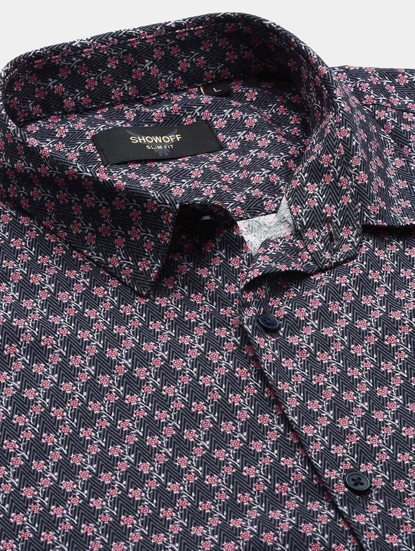 men printed short sleeves casual shirts - 21514426 -  Standard Image - 6