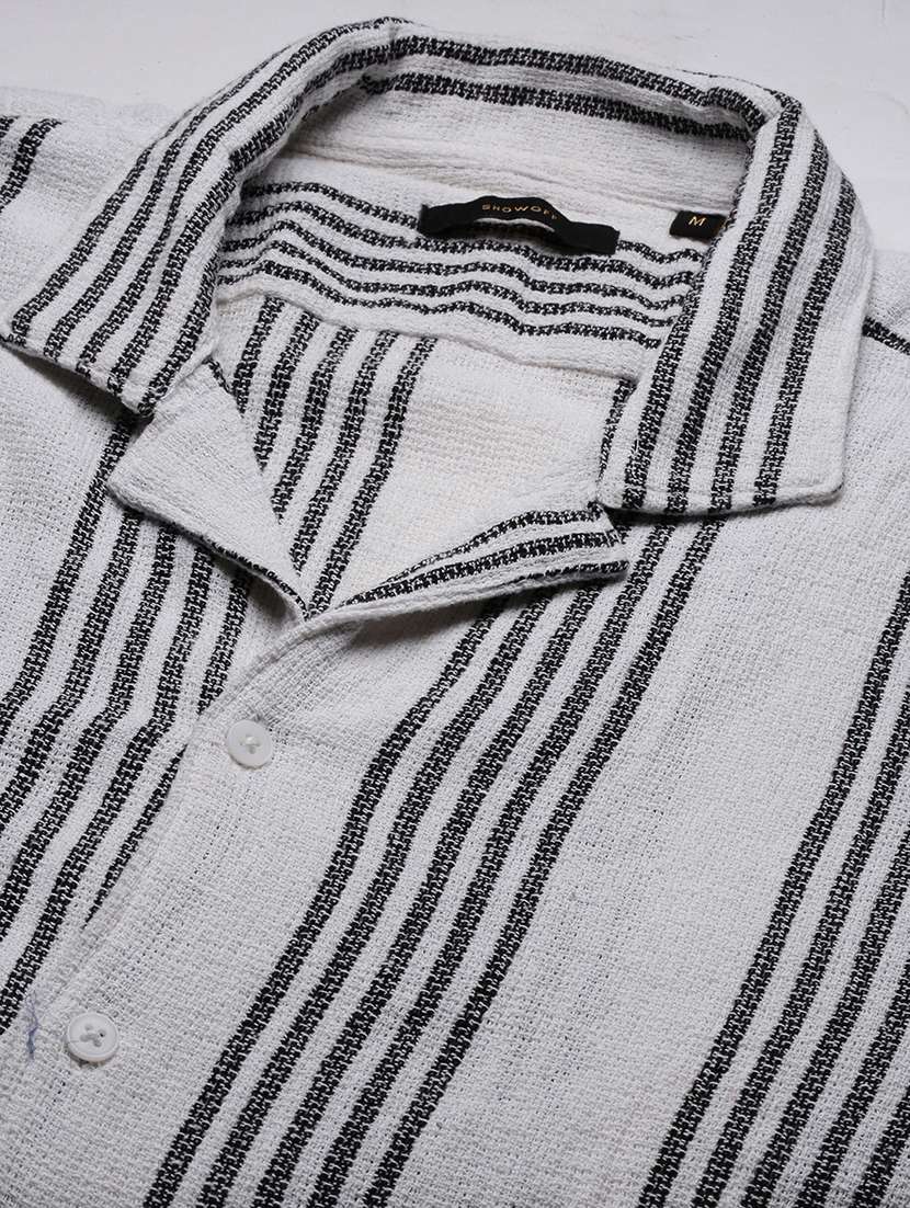 men stripes short sleeves casual shirts - 21514431 -  Standard Image - 6