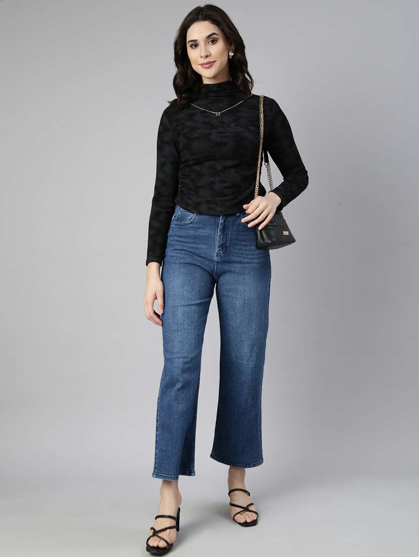 women printed high neck top - 21514488 -  Standard Image - 4