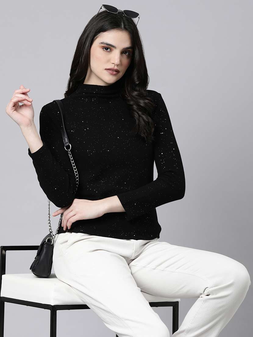 women black self-designed regular top - 21514494 -  Standard Image - 1