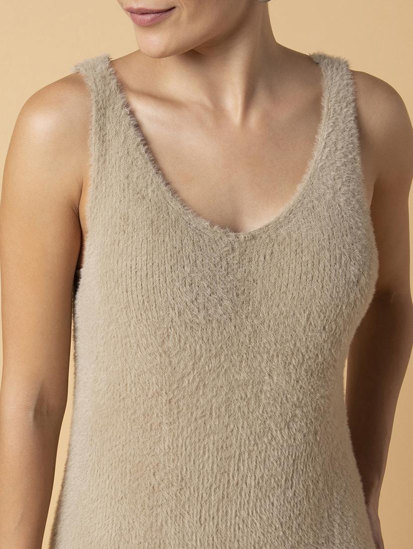 women solid sleeveless a-line dress - 21514523 - Standard Image - 6