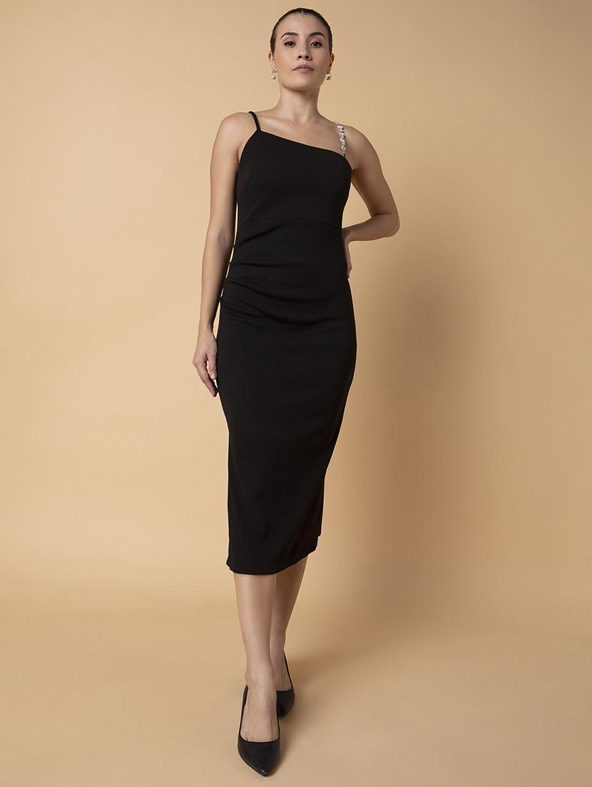 women black solid sheath dress - 21514527 - Zoom Image - 0
