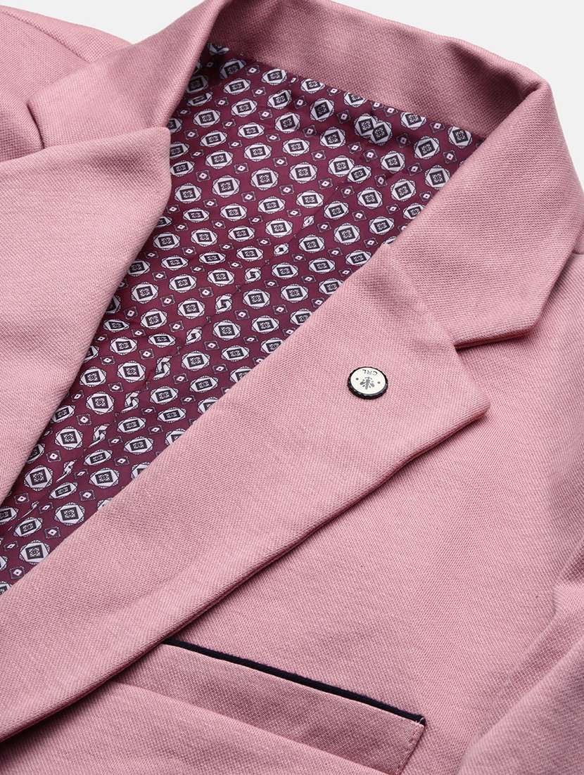 men solids single breasted casual blazer - 21514575 -  Standard Image - 6