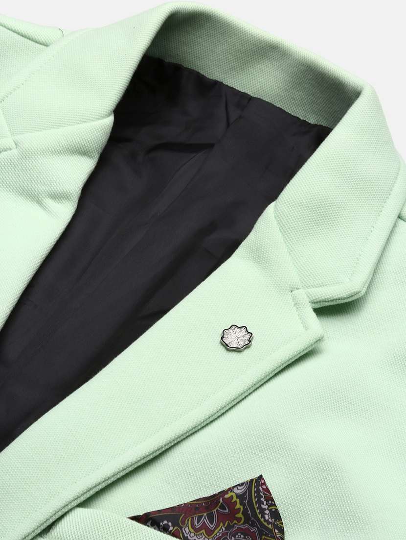 men solids single breasted casual blazer - 21514584 -  Standard Image - 6