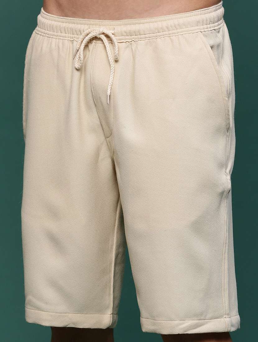 men beige solid co-ord set - 21514636 -  Standard Image - 6