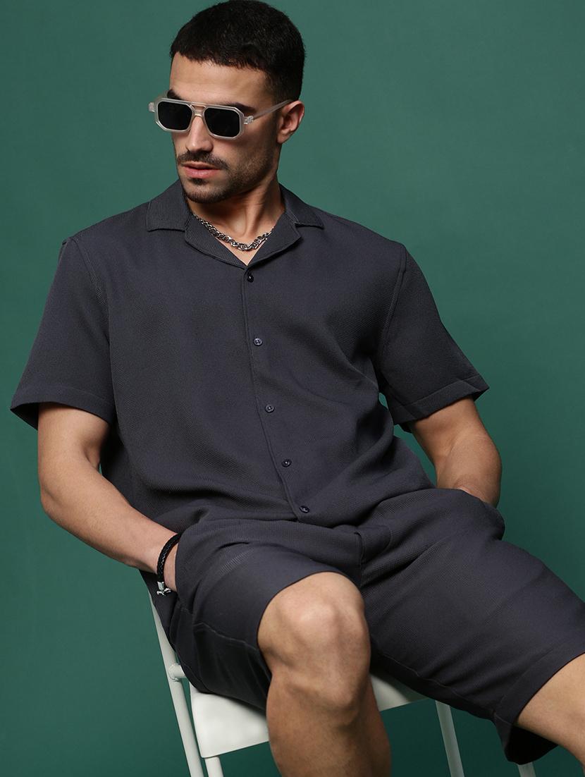 men black solids co-ord sets - 21514641 - Standard Image - 1