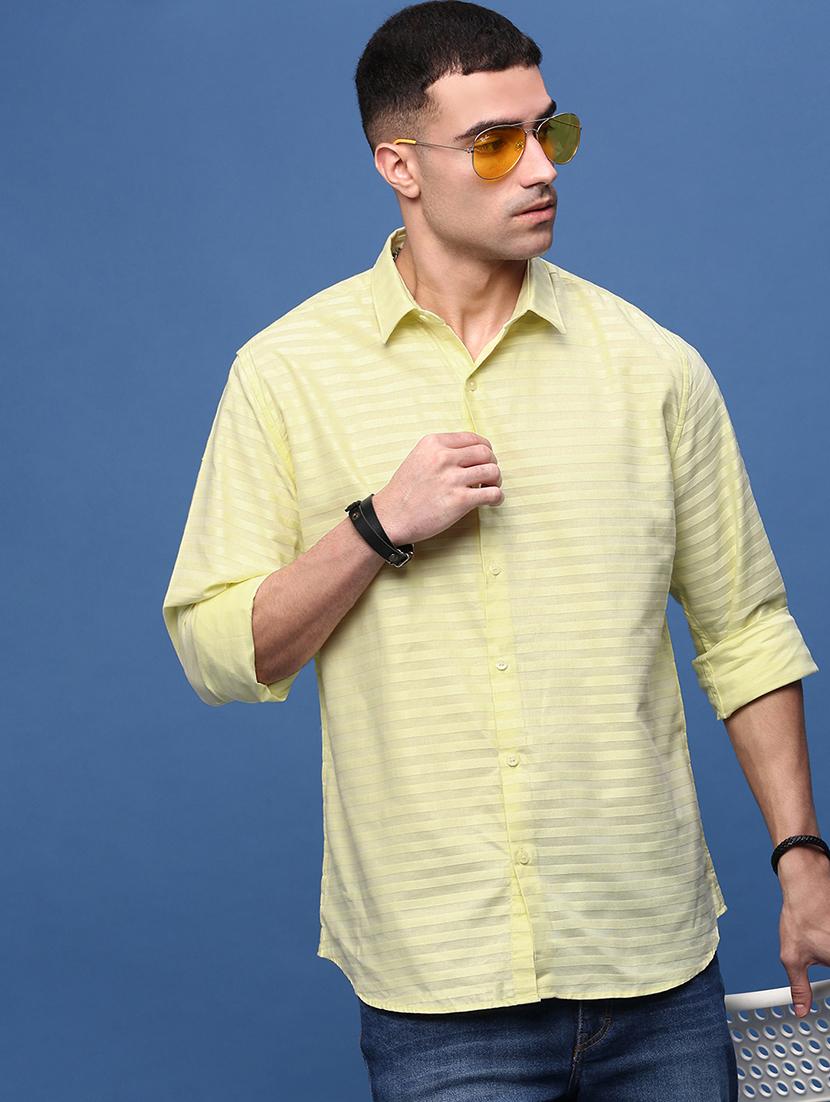 men collared stripes casual shirt - 21514702 - Standard Image - 1