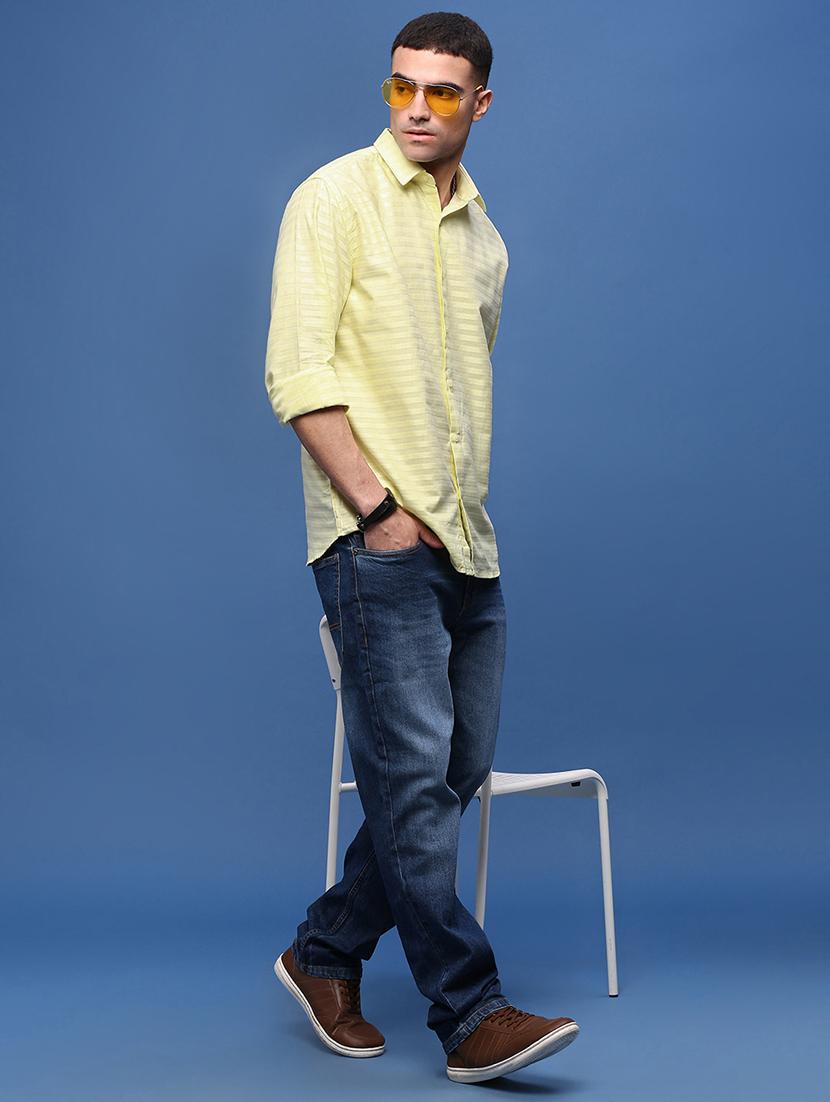 men collared stripes casual shirt - 21514702 - Standard Image - 4