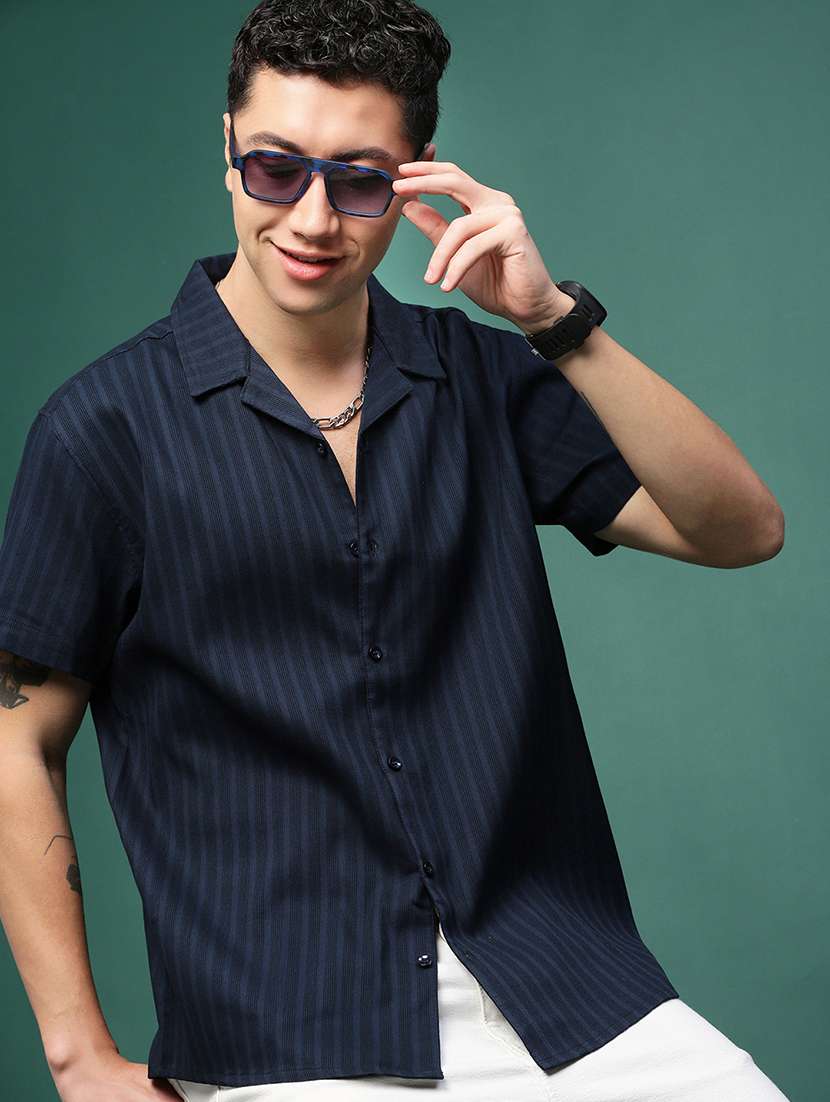 men collared stripes casual shirt - 21514717 -  Standard Image - 1