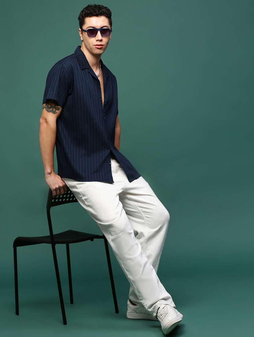 men collared stripes casual shirt - 21514717 -  Standard Image - 4