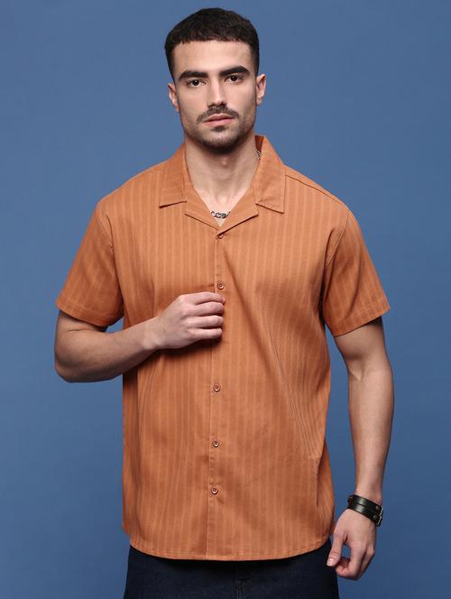 men self design short sleeves casual shirts - 21514719 - Standard Image - 0