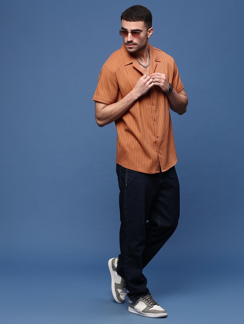 men self design short sleeves casual shirts - 21514719 - Standard Image - 4