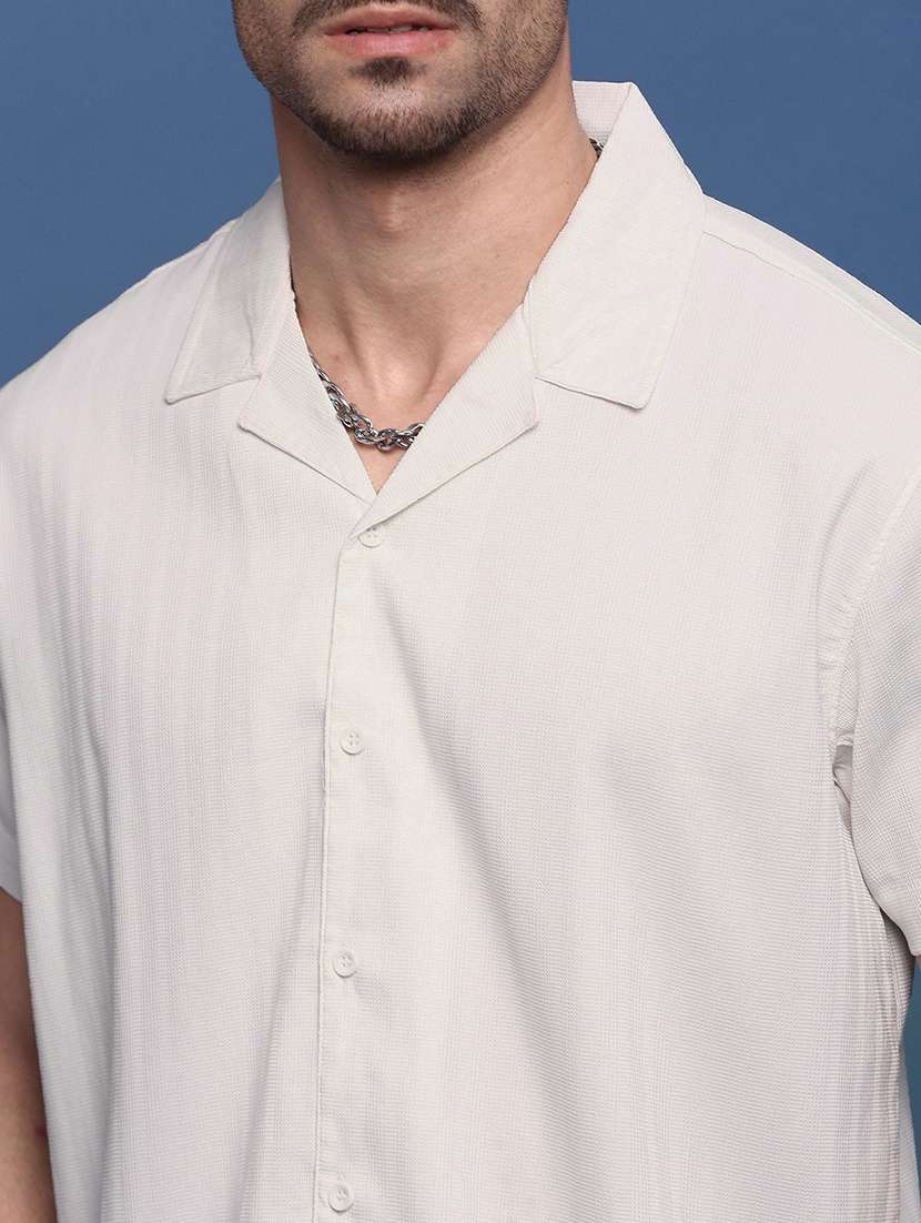 men self design short sleeves casual shirts - 21514720 -  Standard Image - 6