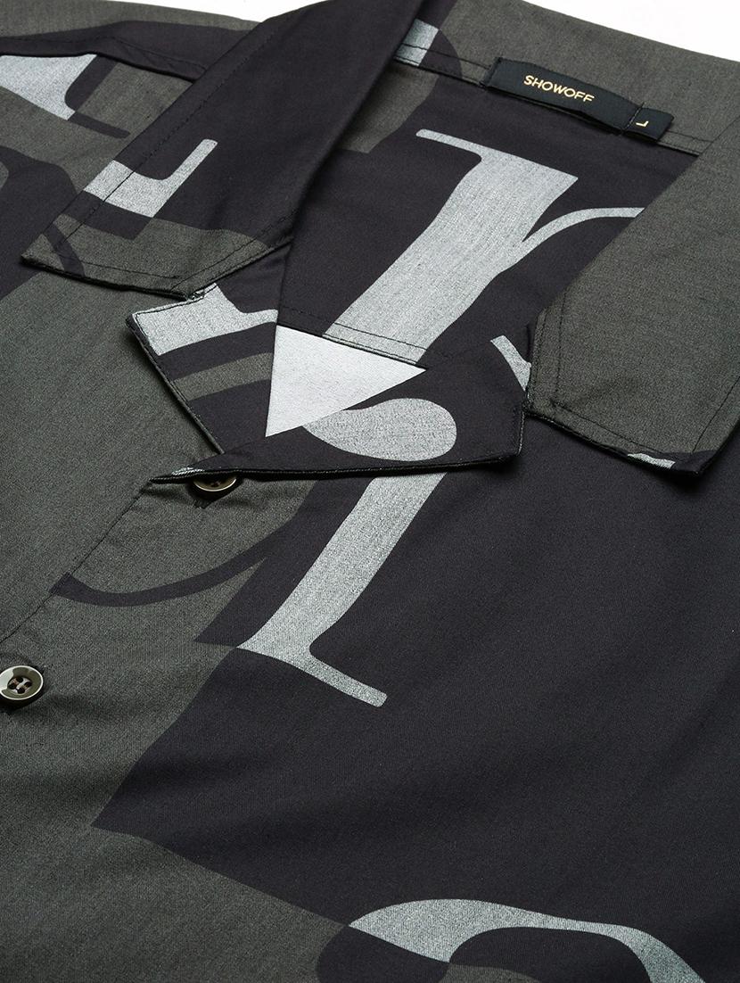 men typography short sleeves casual shirts - 21514741 - Standard Image - 6