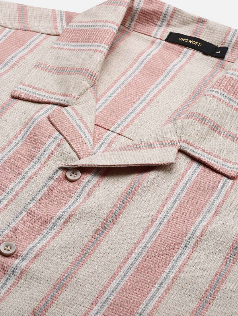 men collared stripes casual shirt - 21514747 -  Standard Image - 6