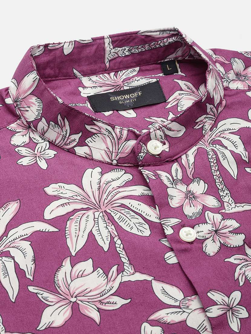 men long sleeve printed casual shirt - 21514751 -  Standard Image - 6