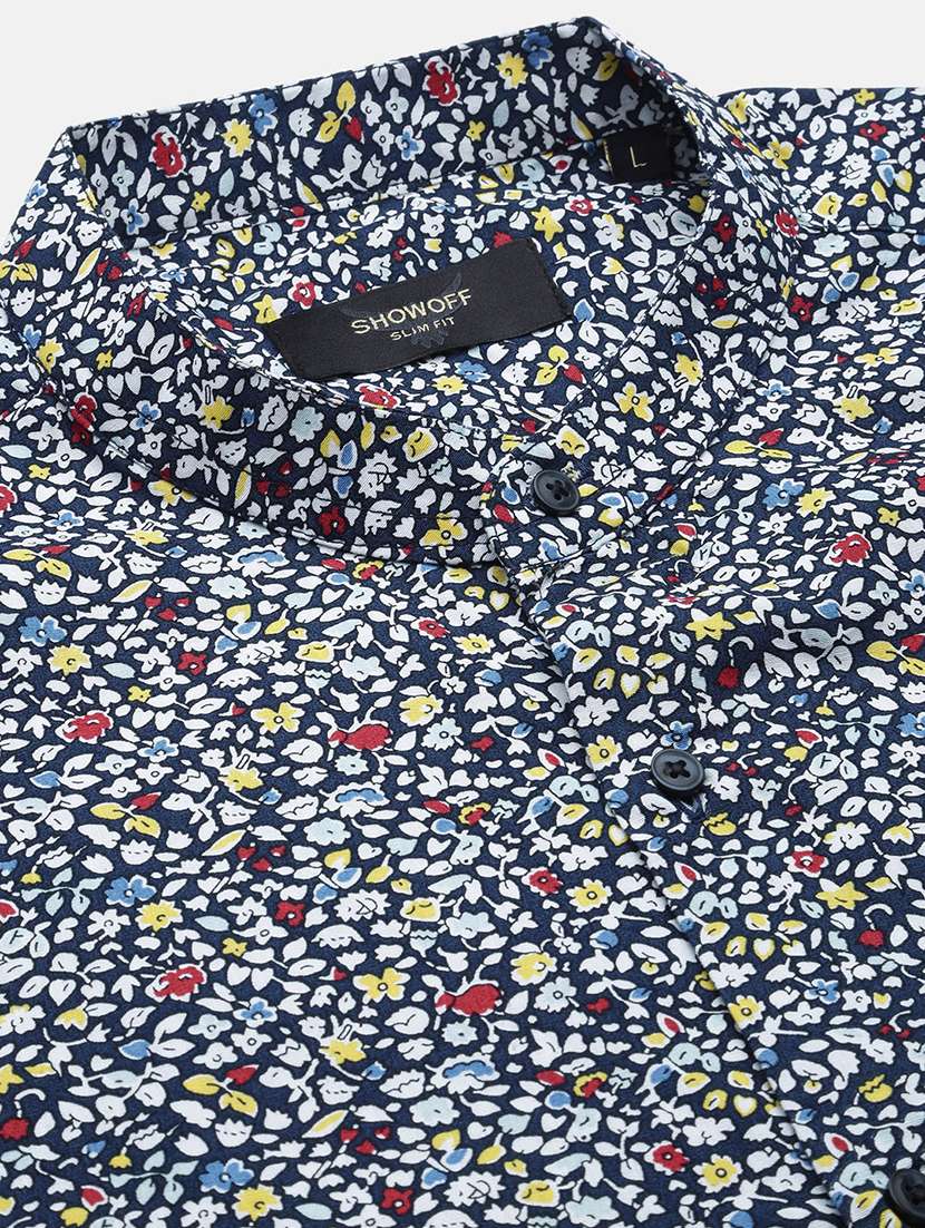 men long sleeve printed casual shirt - 21514763 -  Standard Image - 6