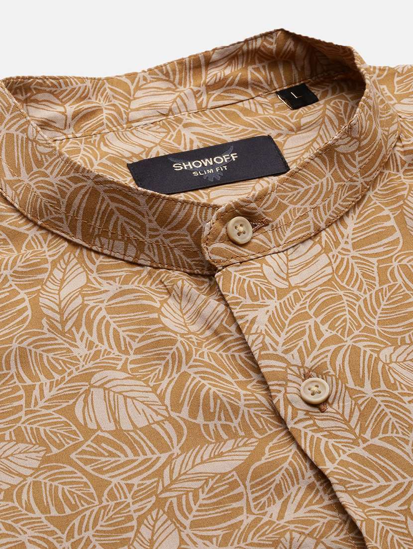 men printed long sleeves casual shirts - 21514772 -  Standard Image - 6