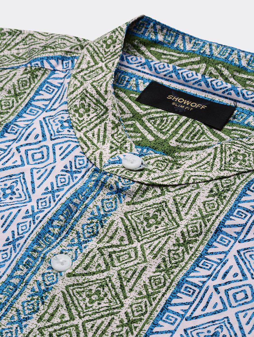 men long sleeve printed casual shirt - 21514775 - Standard Image - 6