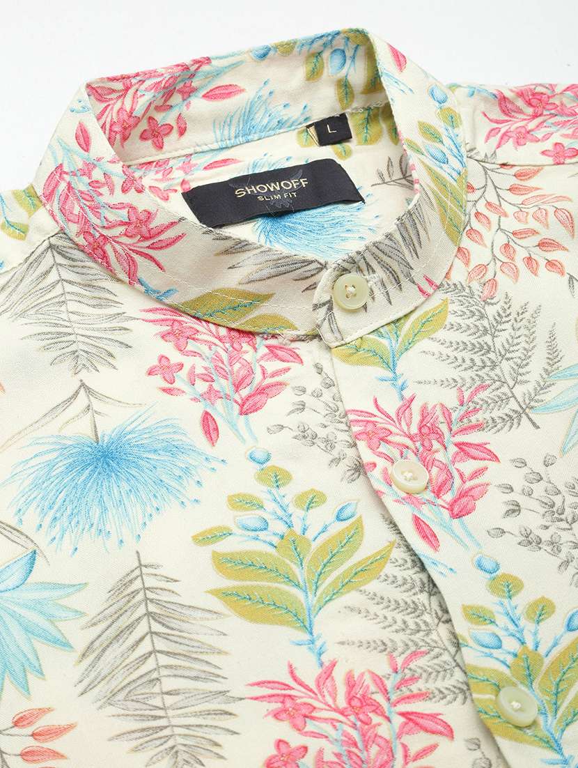 men long sleeve printed casual shirt - 21514789 -  Standard Image - 6