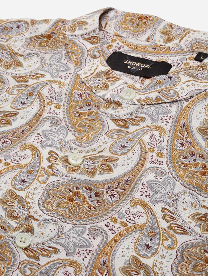 men long sleeve printed casual shirt - 21514794 -  Standard Image - 6