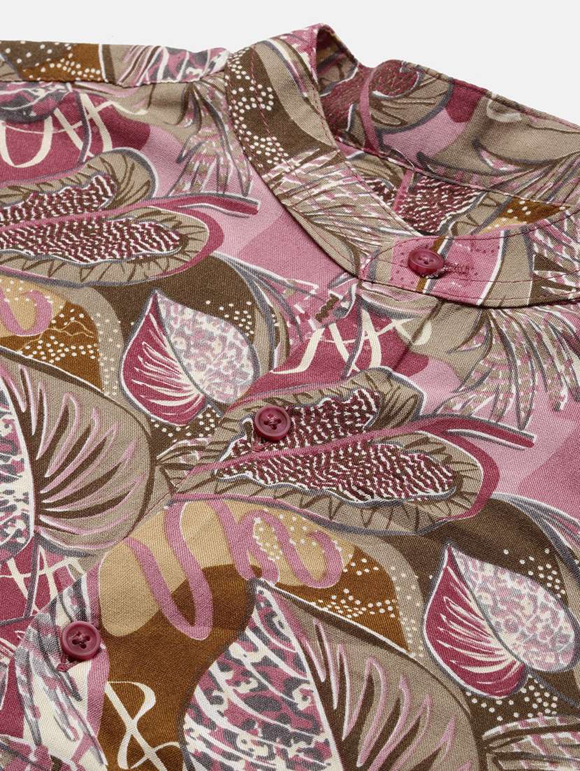 men long sleeve printed casual shirt - 21514796 -  Standard Image - 6