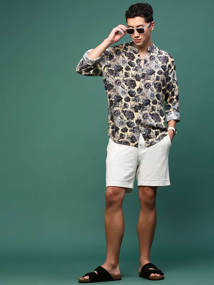 men long sleeve printed casual shirt - 21514798 -  Standard Image - 4