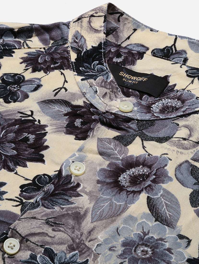 men long sleeve printed casual shirt - 21514798 -  Standard Image - 6