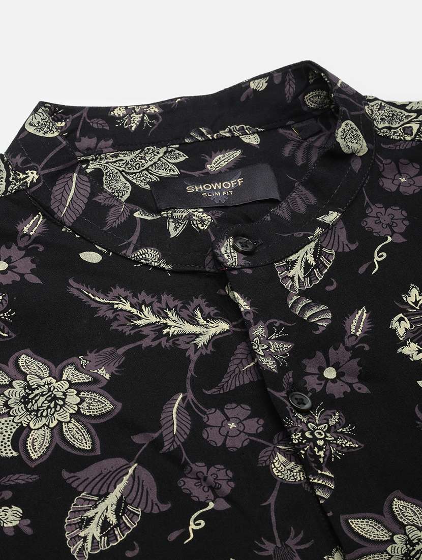 men black cotton blend casual shirt - 21514800 -  Standard Image - 6