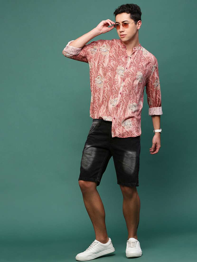 men long sleeve printed casual shirt - 21514802 -  Standard Image - 4