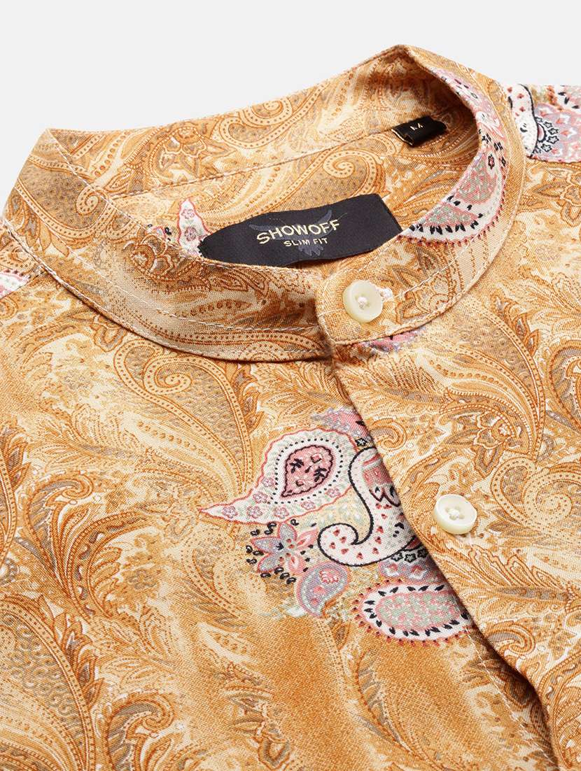 men paisley long sleeves casual shirts - 21514803 -  Standard Image - 6