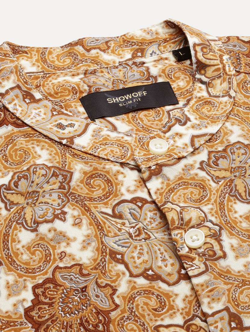 men long sleeve printed casual shirt - 21514804 -  Standard Image - 6