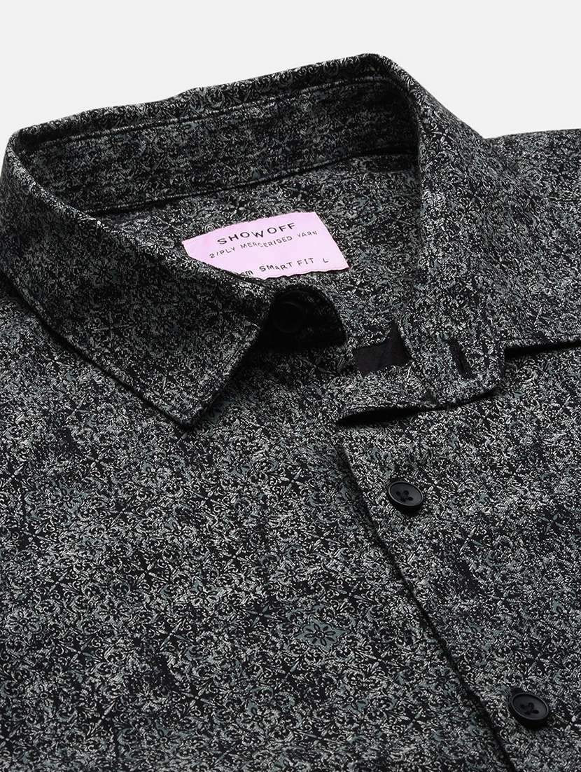 men collared printed casual shirt - 21514807 -  Standard Image - 6