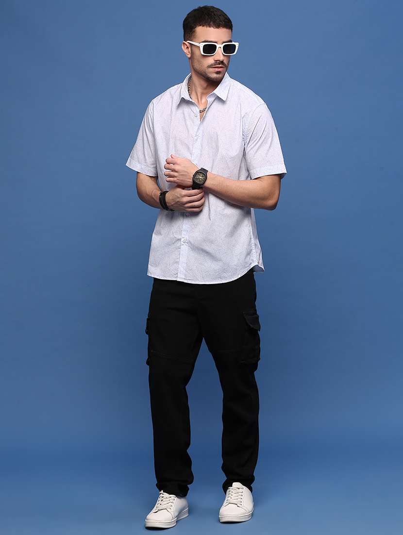 men collared printed casual shirt - 21514822 -  Standard Image - 4