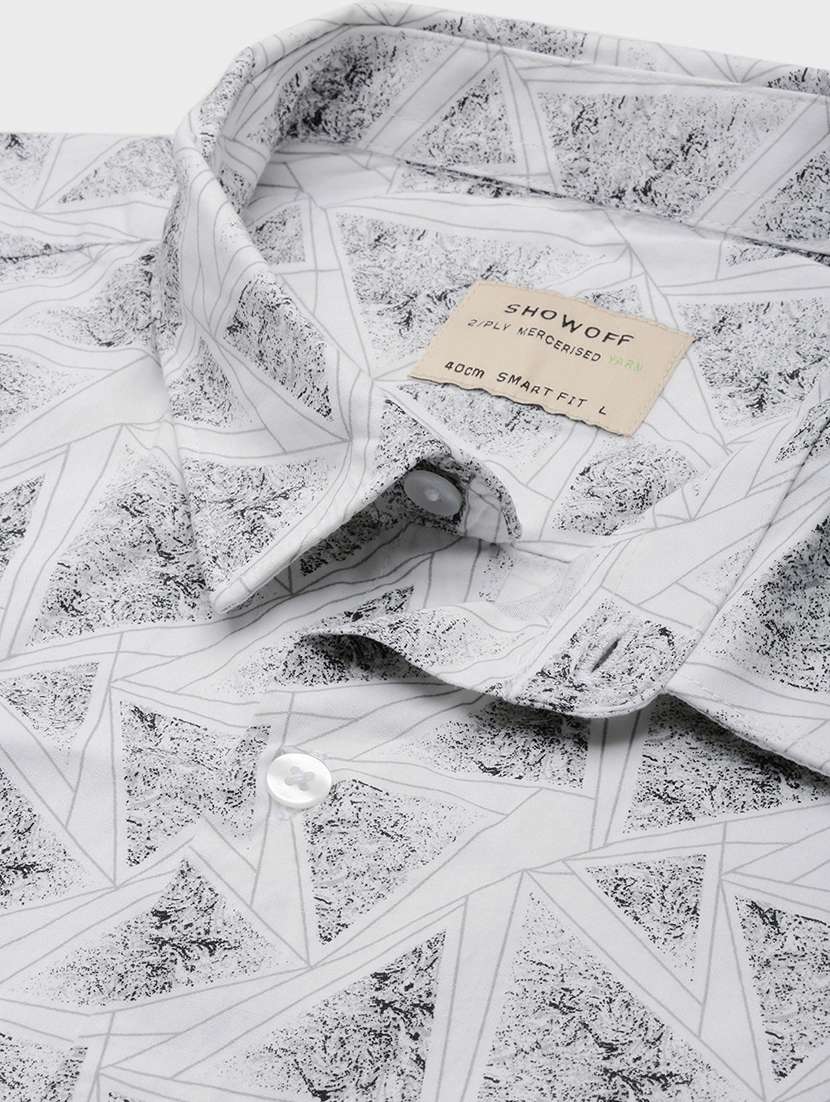 men collared printed casual shirt - 21514823 -  Standard Image - 6