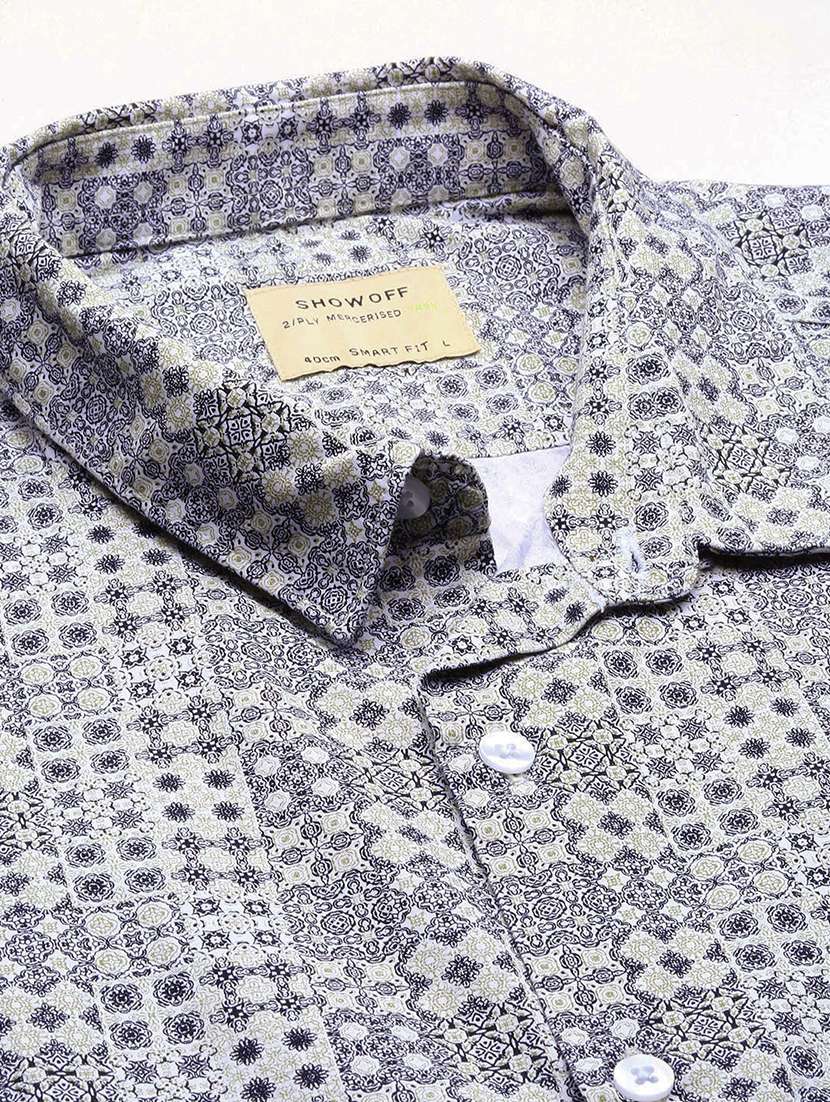 men collared printed casual shirt - 21514825 -  Standard Image - 6