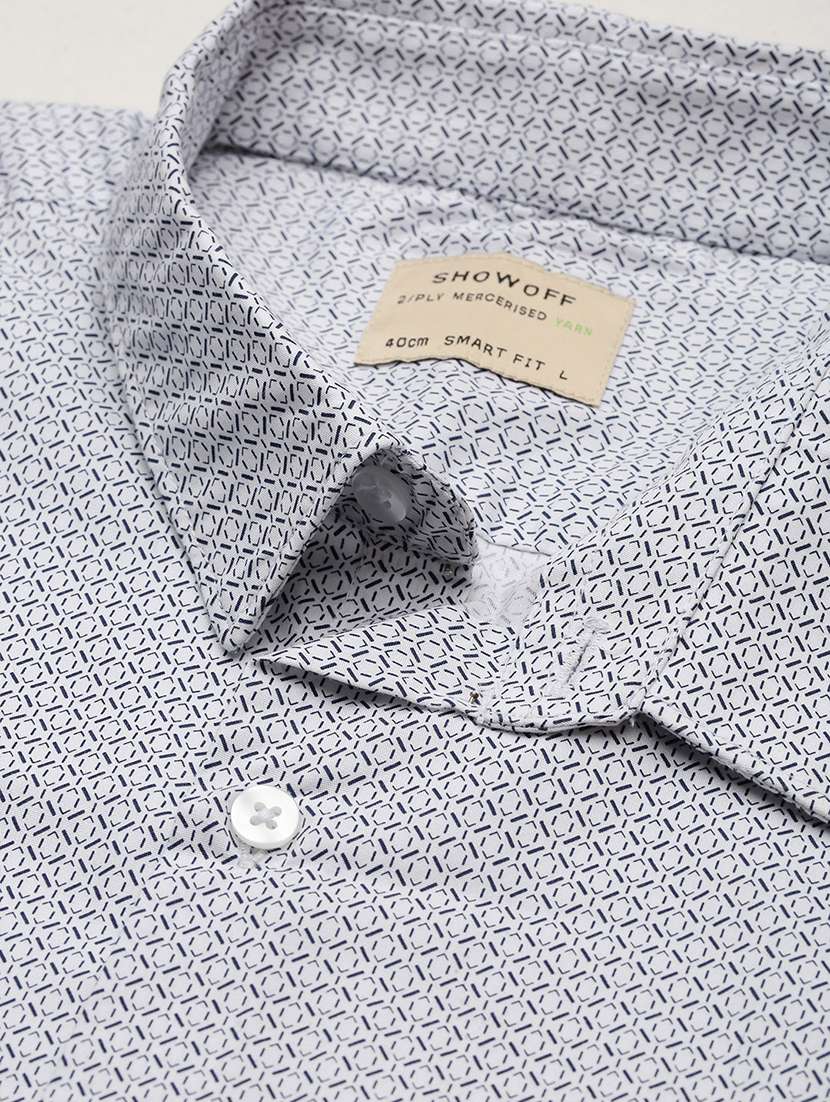 men collared printed casual shirt - 21514826 -  Standard Image - 6