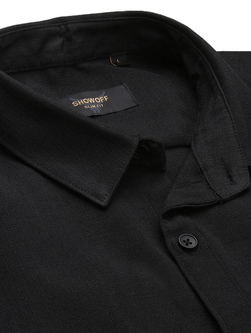 men solids short sleeves casual shirts - 21514832 - Standard Image - 6