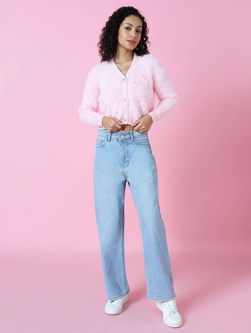 pink acrylic cardigan - 21514836 -  Standard Image - 4