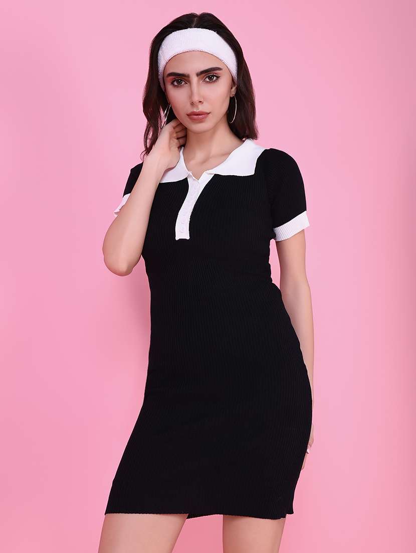 women short sleeve self-designed bodycon dress - 21514867 -  Standard Image - 1