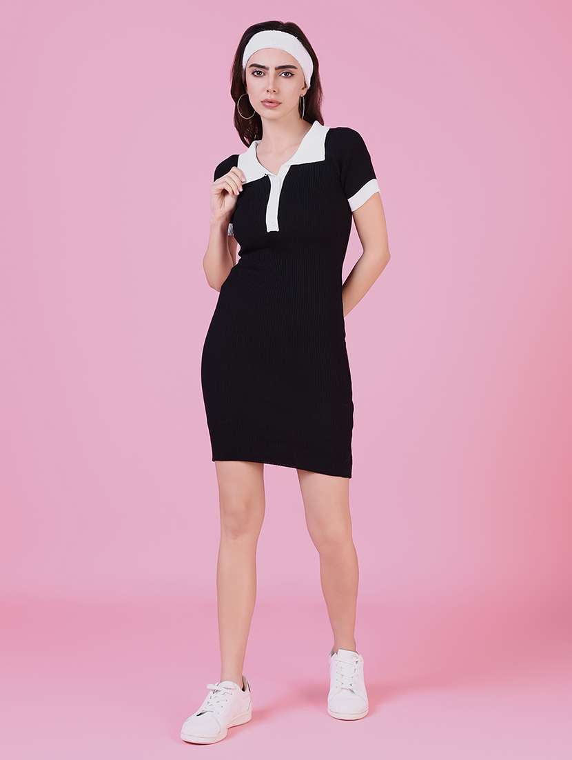 women short sleeve self-designed bodycon dress - 21514867 -  Standard Image - 4