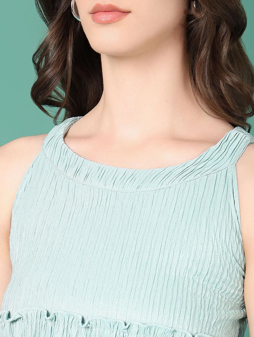 women solid halter sleeveless tiered dress - 21514887 - Standard Image - 6
