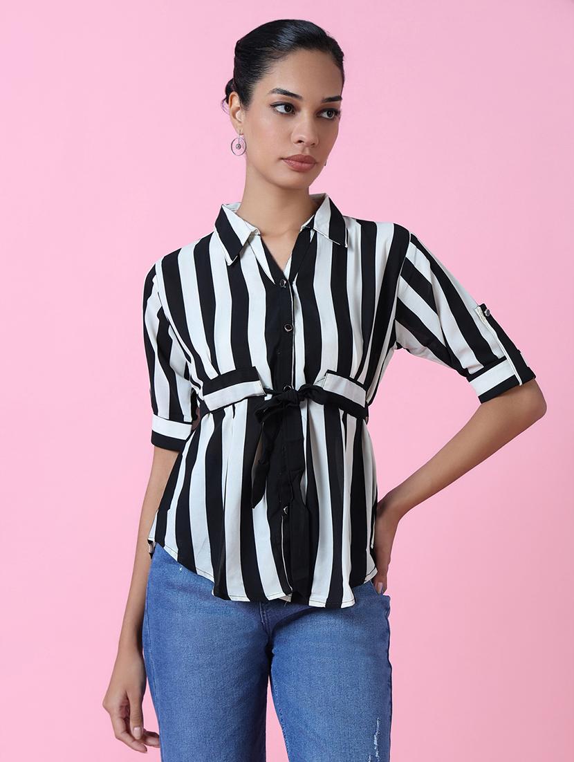 women black viscose regular shirt - 21514928 - Zoom Image - 0