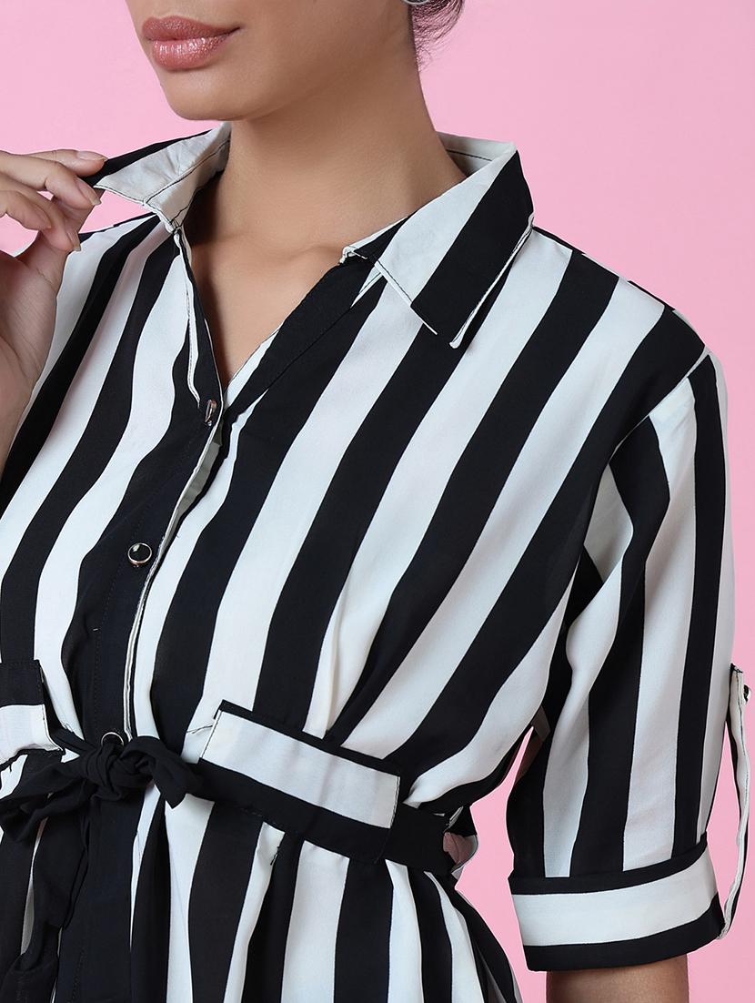 women black viscose regular shirt - 21514928 - Standard Image - 6